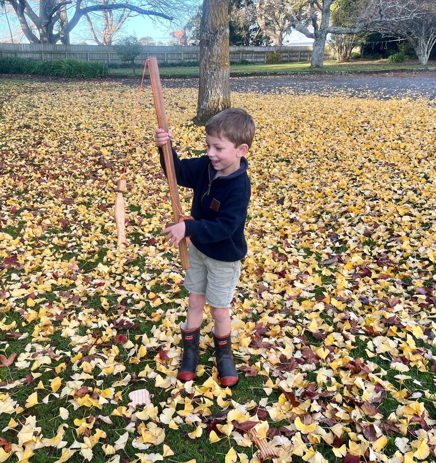 Wooden Fishing Rod