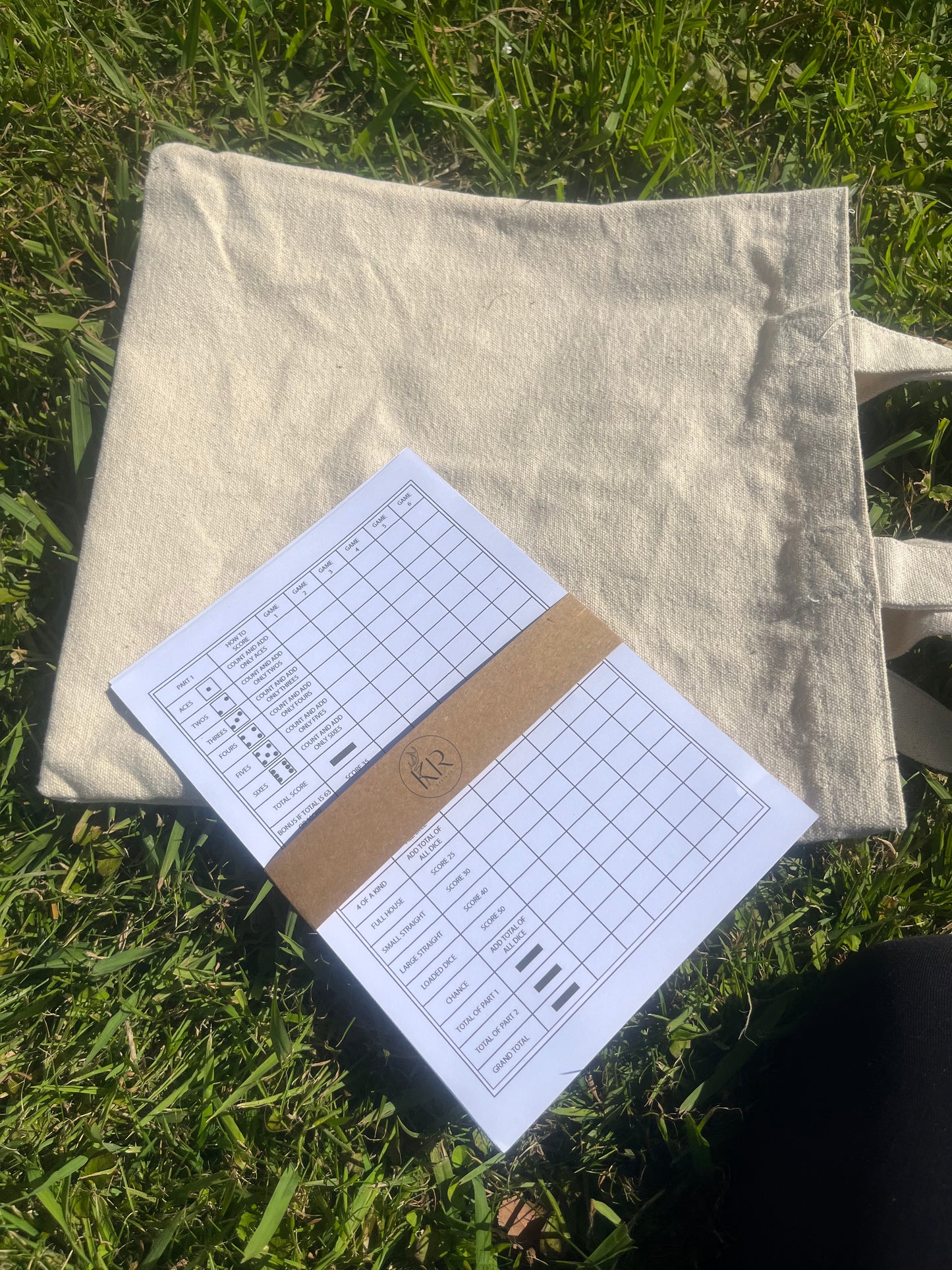 Macrocarpa 5 Dice Yard Game