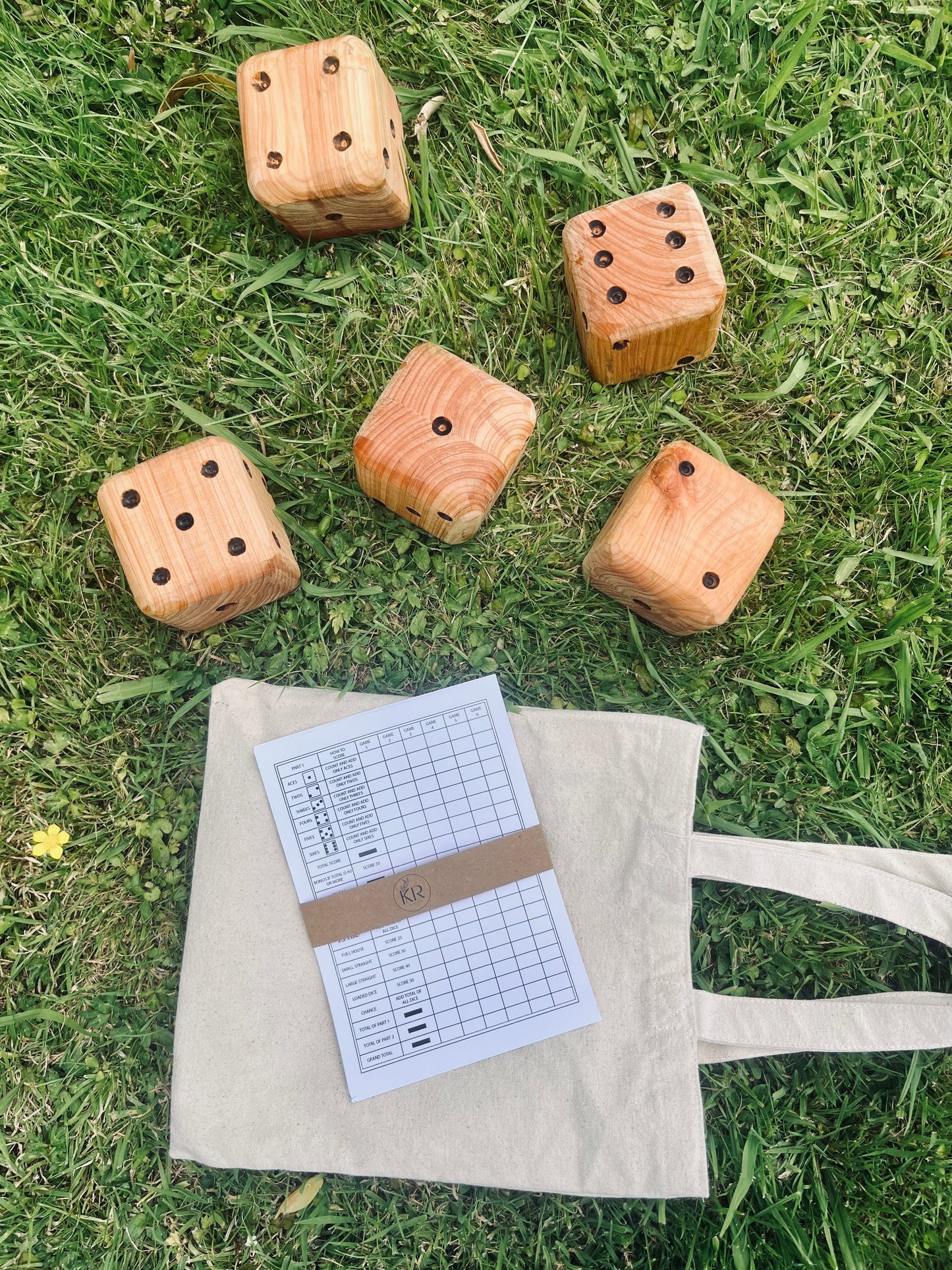 Macrocarpa 5 Dice Yard Game