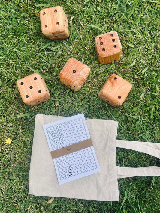 Macrocarpa 5 Dice Yard Game
